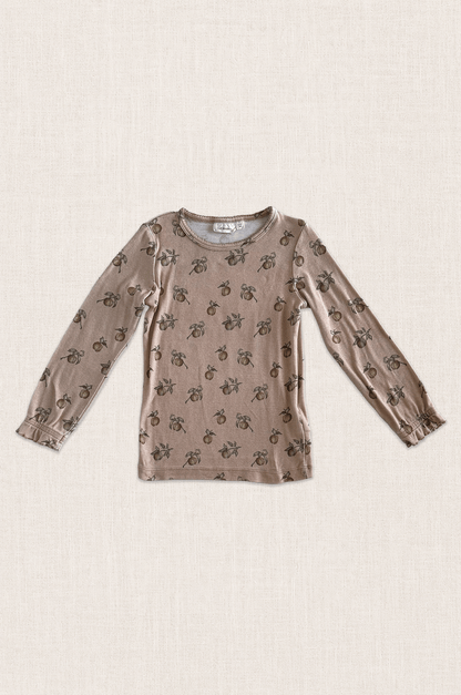 Organic Cotton Peach Print Top