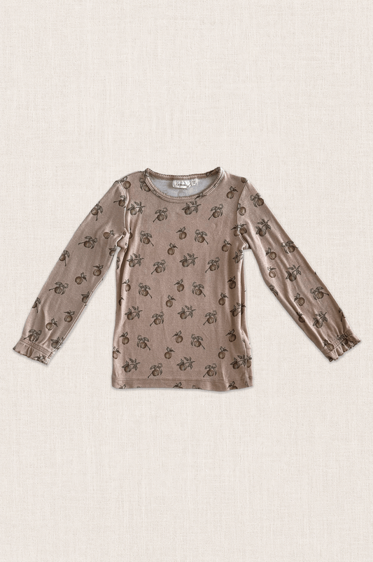 Organic Cotton Peach Print Top