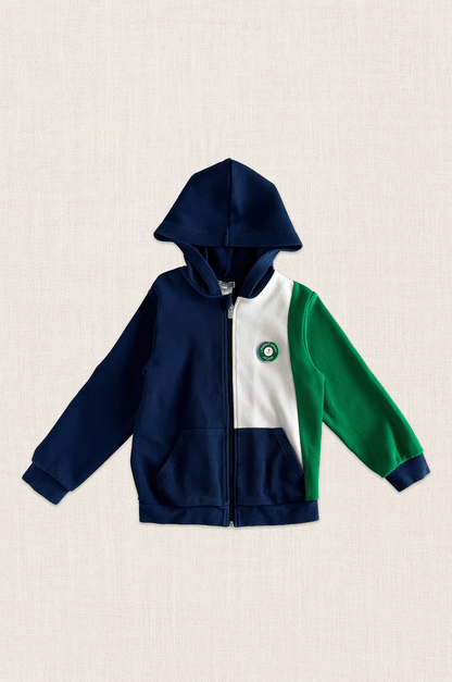 Colourblock Zip Hoodie