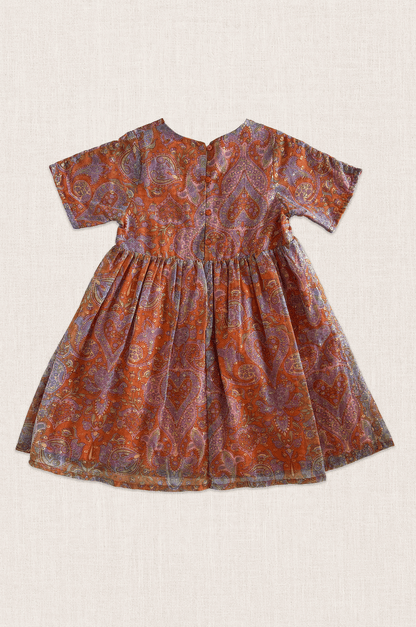 Metallic Paisley Dress