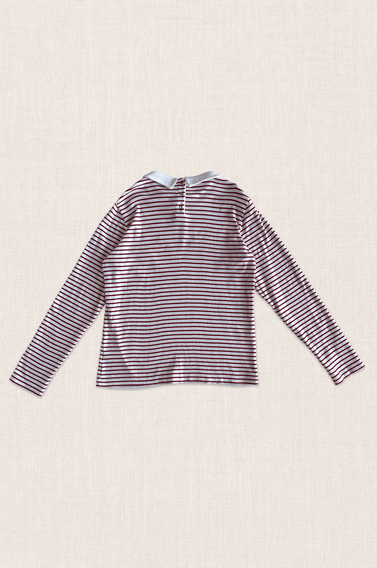 Peter Pan Collar Stripe Top