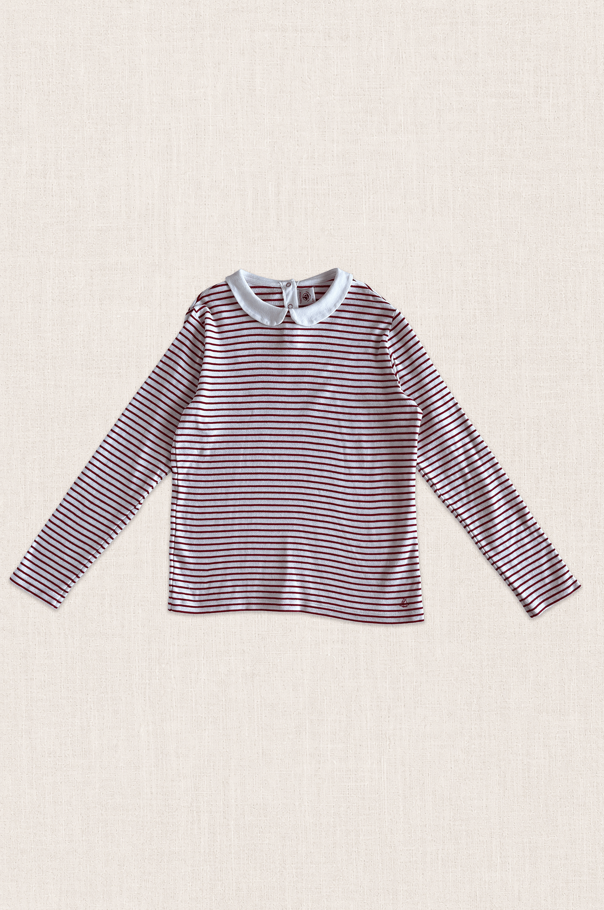 Peter Pan Collar Stripe Top