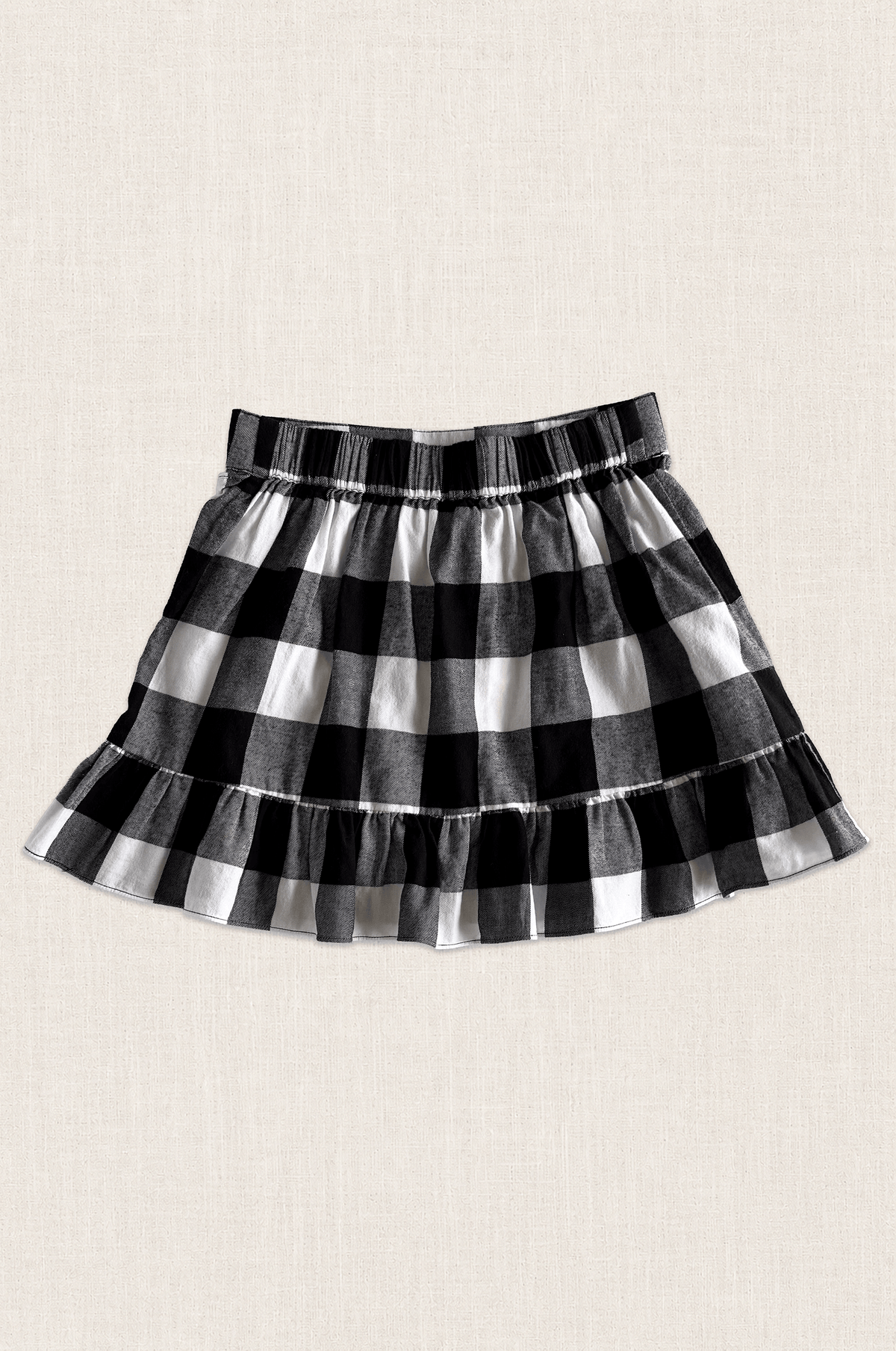 Gingham Ruffle Skirt