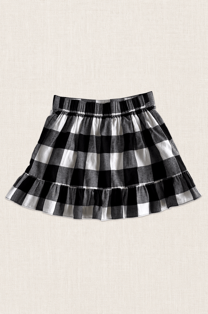 Gingham Ruffle Skirt