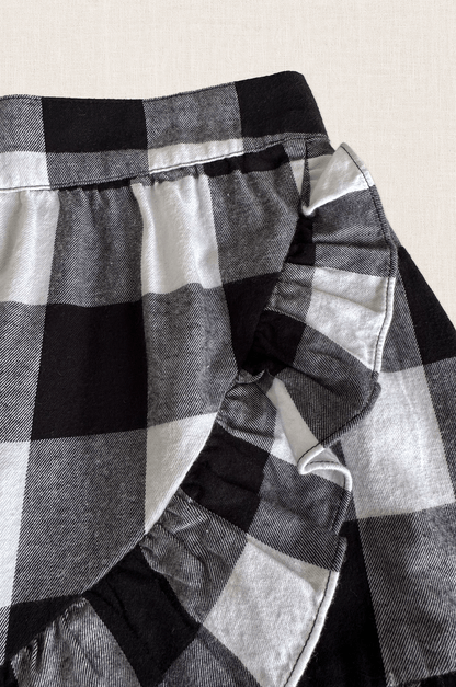 Gingham Ruffle Skirt