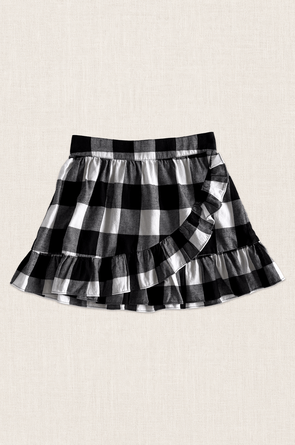 Gingham Ruffle Skirt