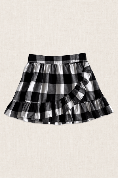 Gingham Ruffle Skirt