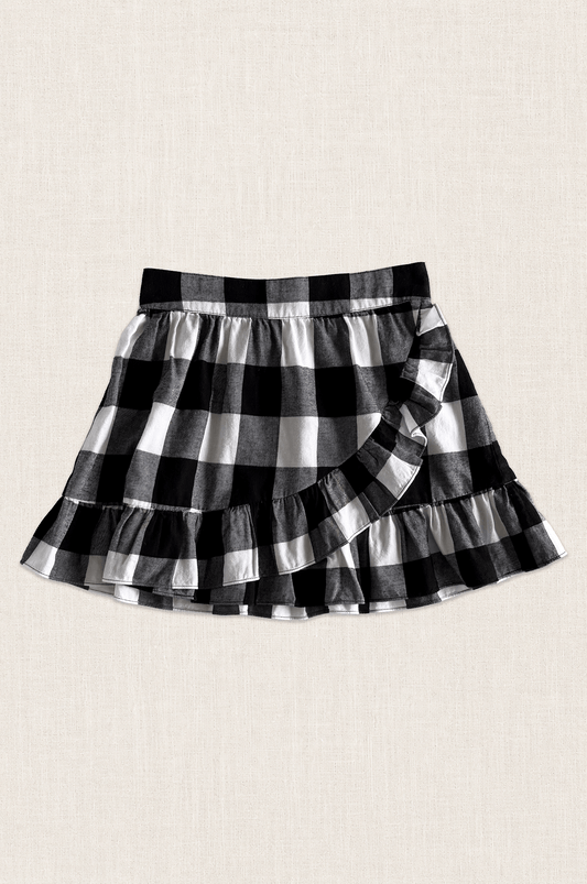 Gingham Ruffle Skirt