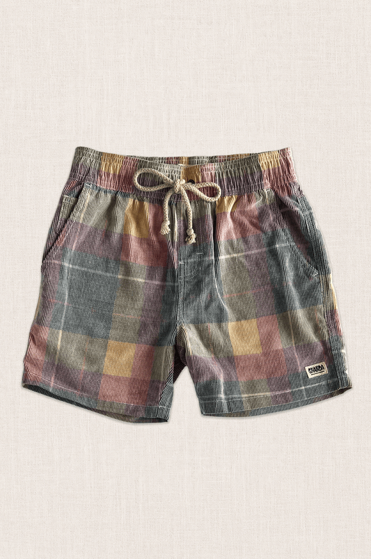 Pastel Check Shorts