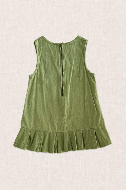 Apple Appliqué Corduroy Dress