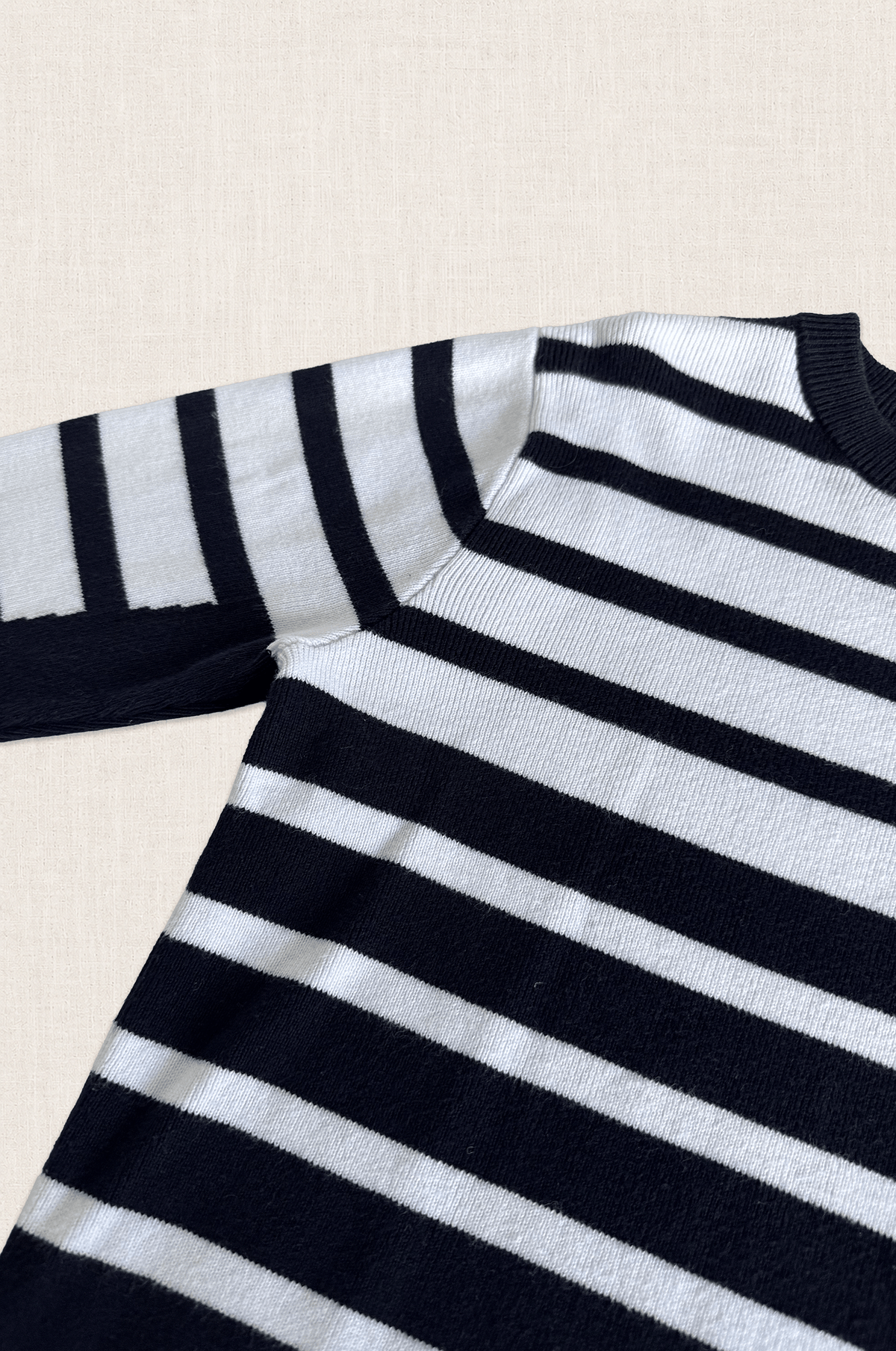 Navy Breton Knit Sweater