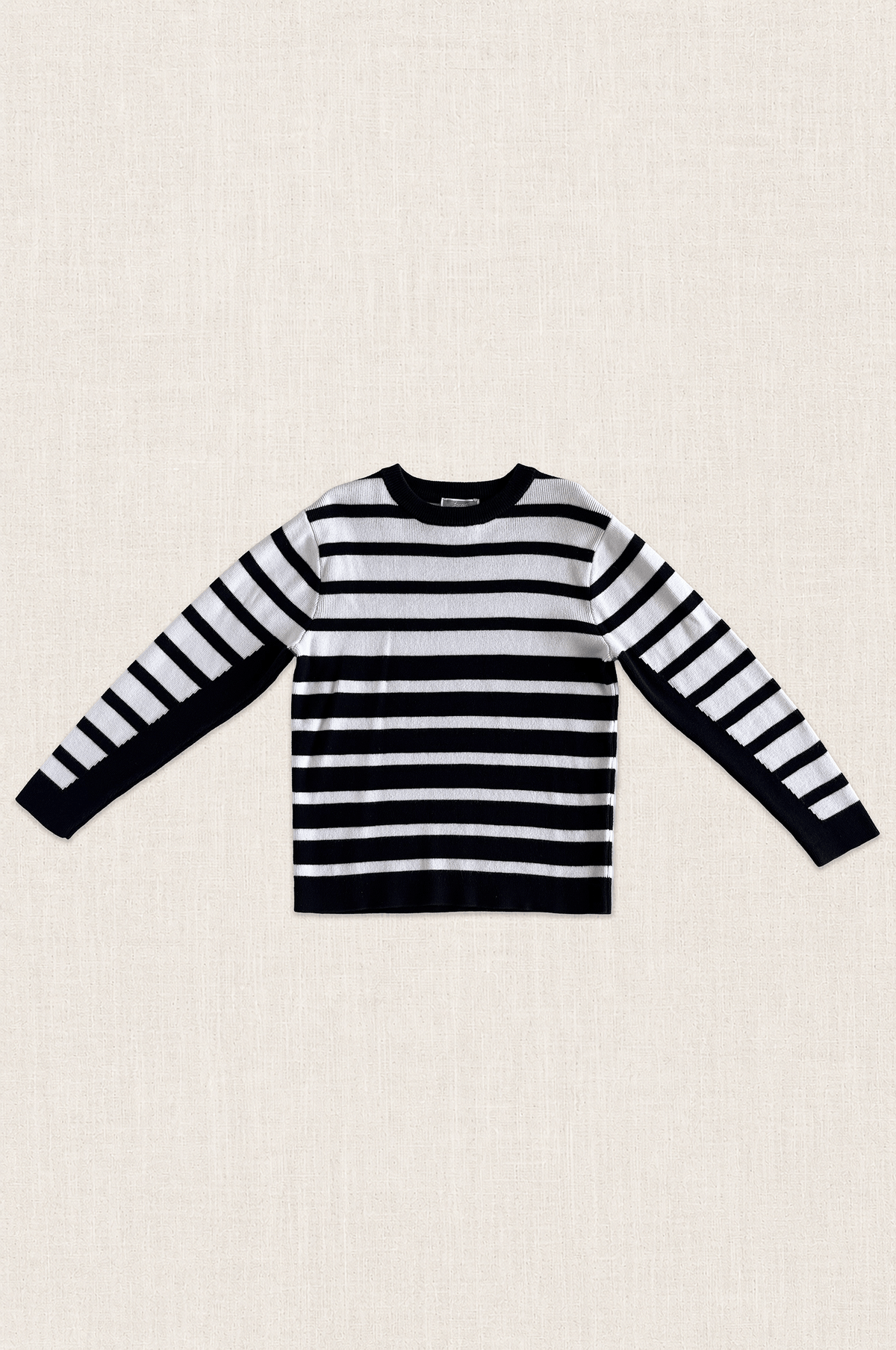 Navy Breton Knit Sweater