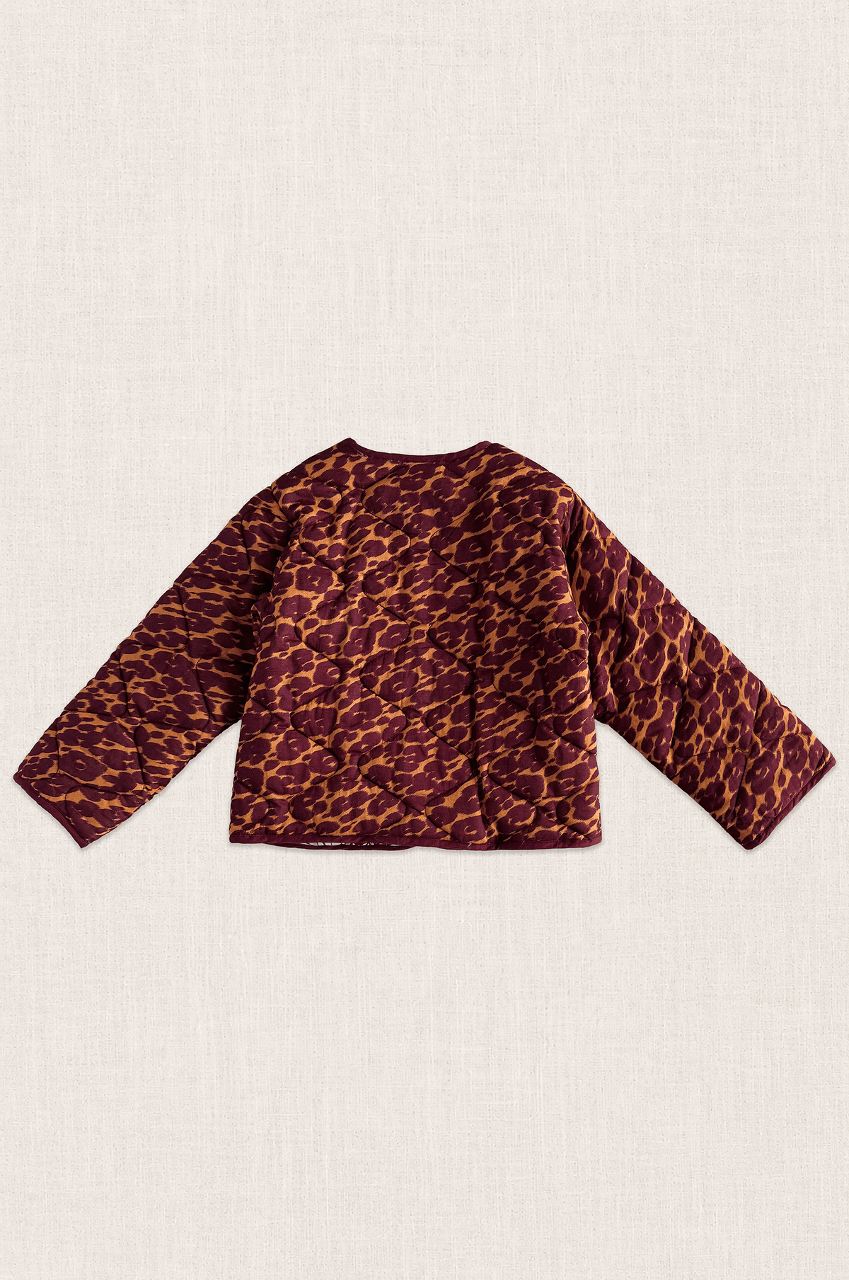 Quilted Leopard Print Jacket
