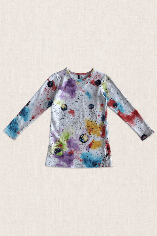 Space Splatter Long Sleeve Top