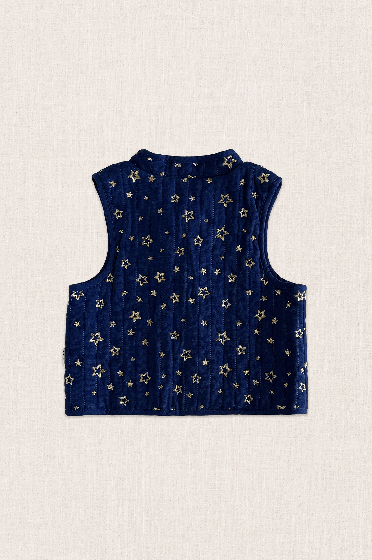 Gold Star Quilted Vest