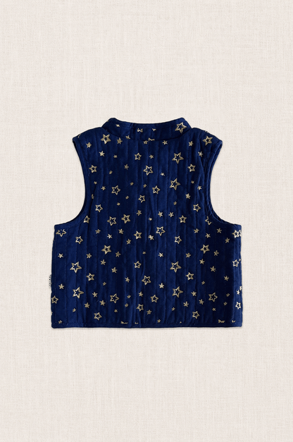 Gold Star Quilted Vest