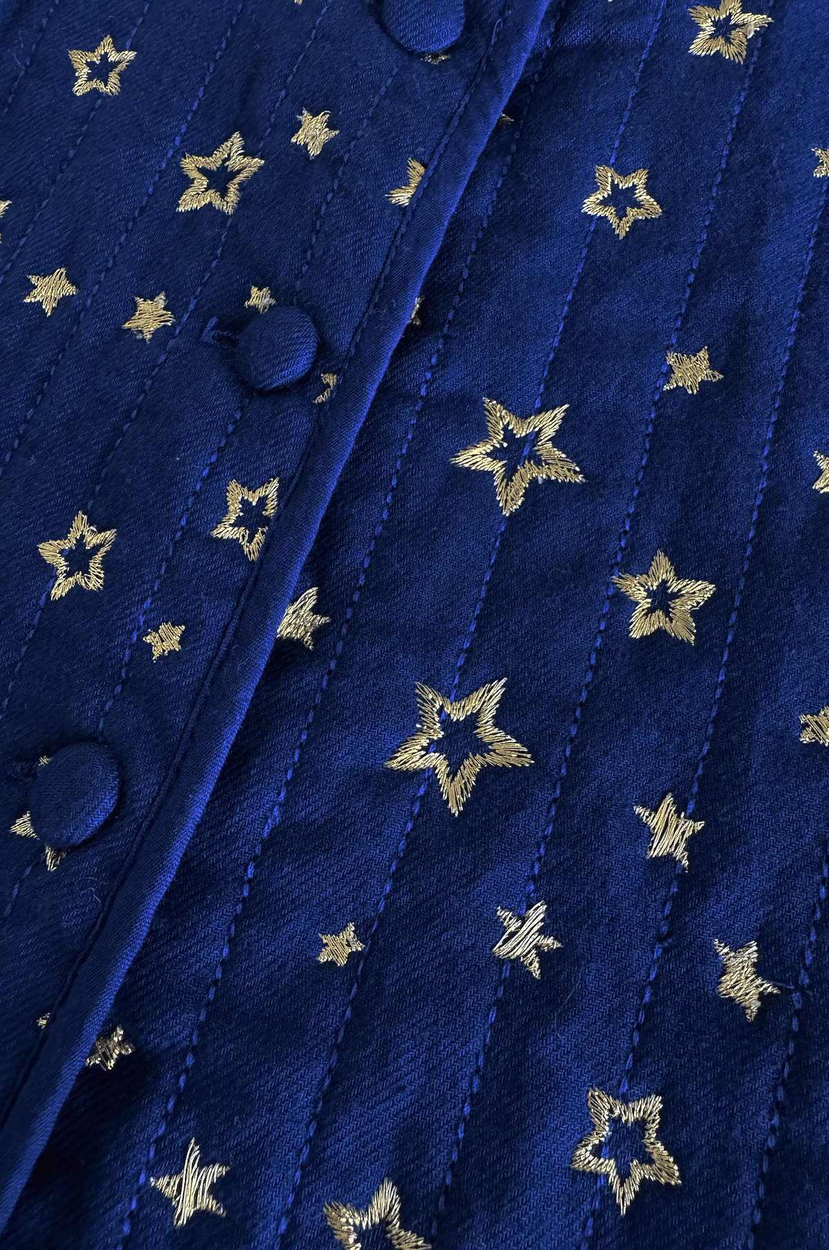 Gold Star Quilted Vest