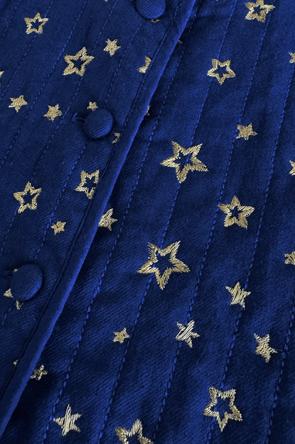 Gold Star Quilted Vest