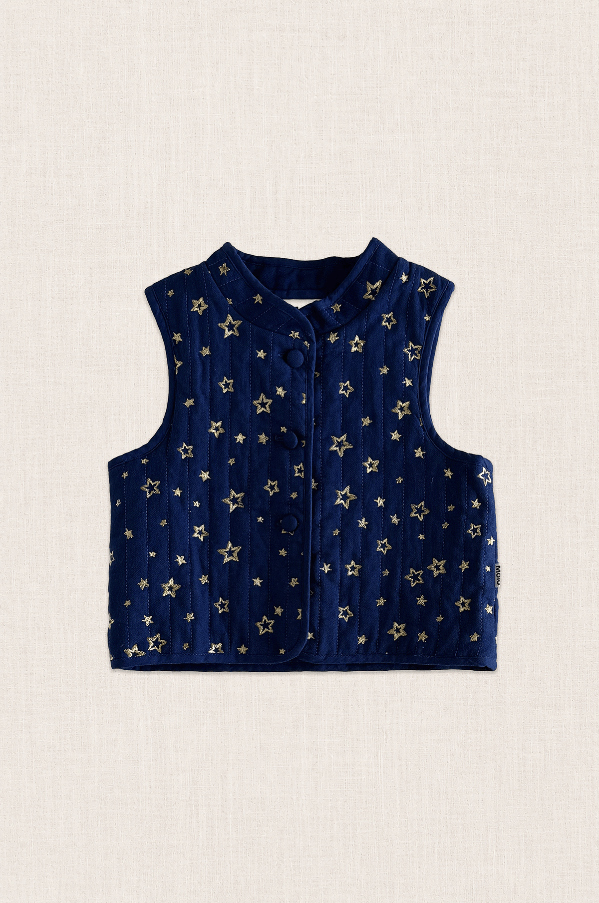 Gold Star Quilted Vest