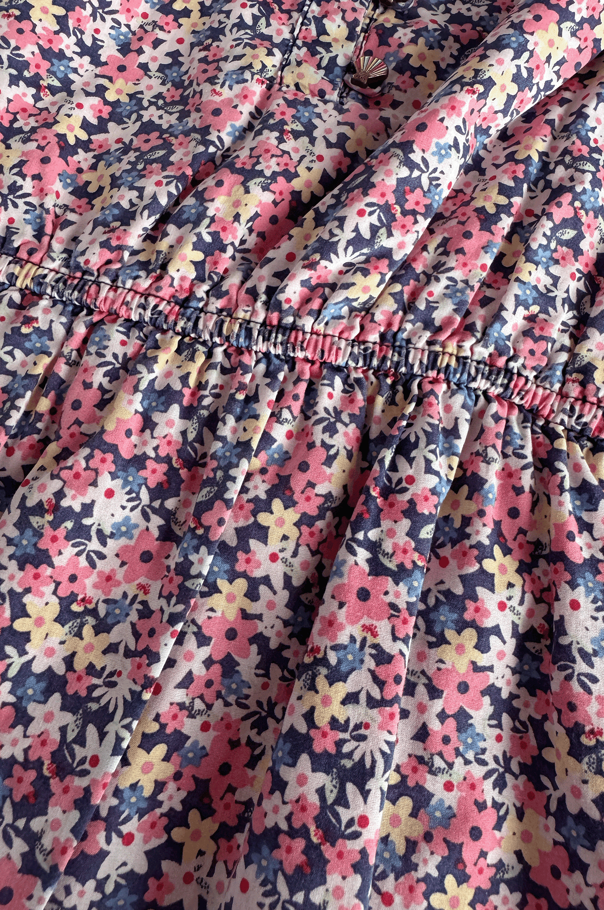 Floral Seashell Button Dress