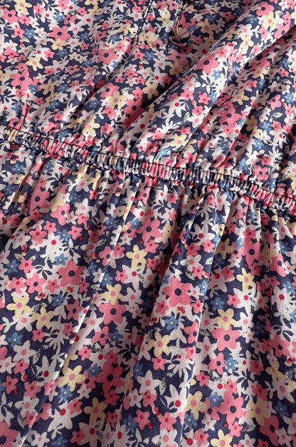 Floral Seashell Button Dress