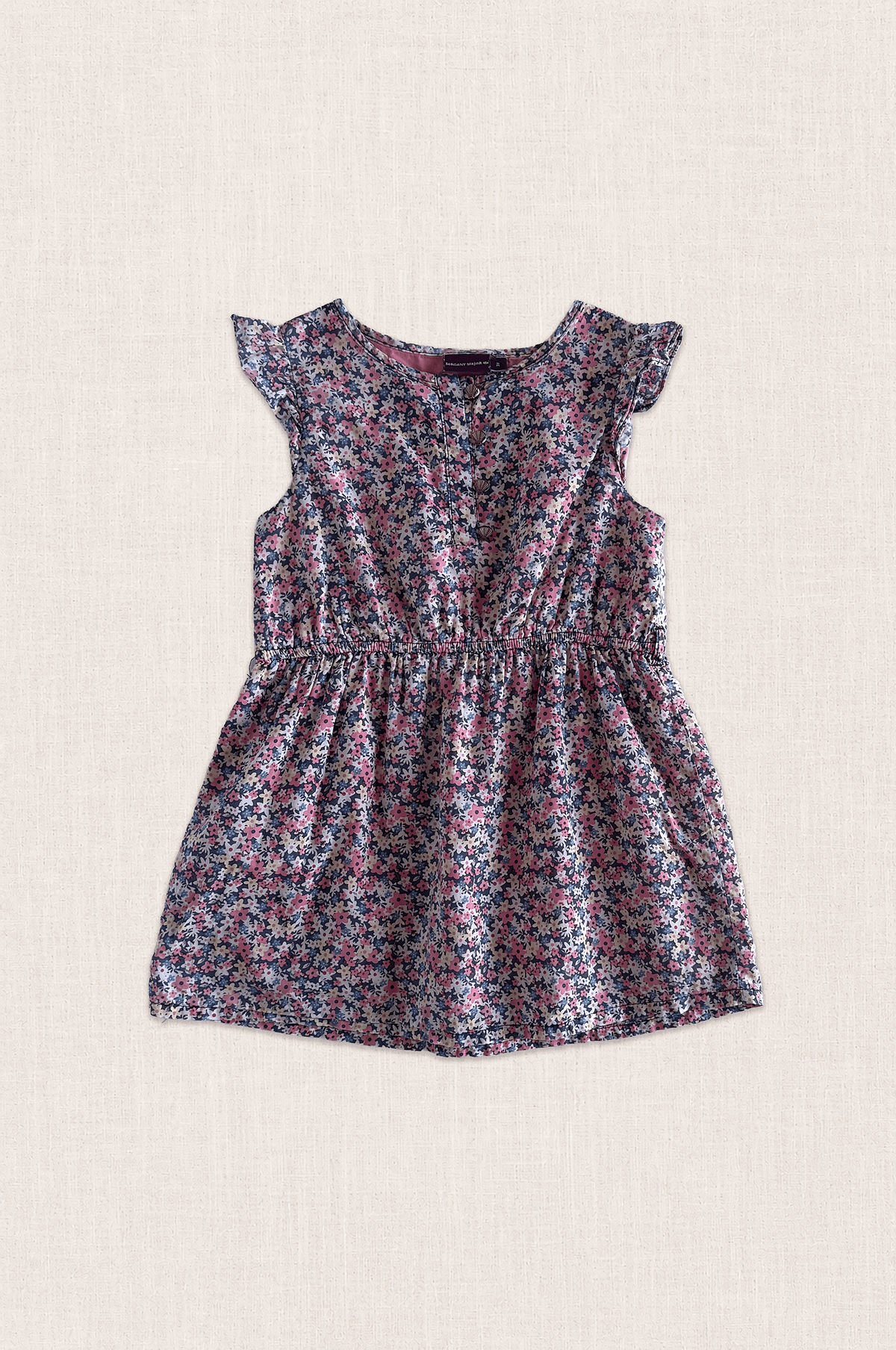 Floral Seashell Button Dress