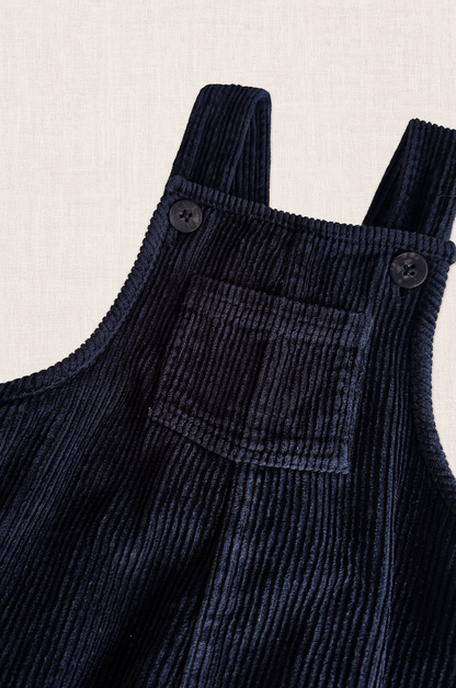 Navy Corduroy Overalls
