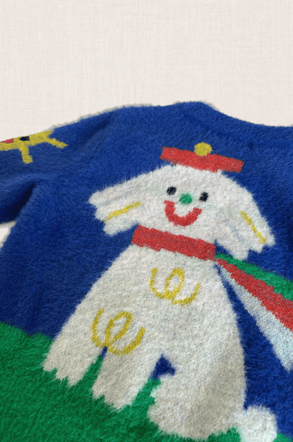 Blue Dog Knit Jumper