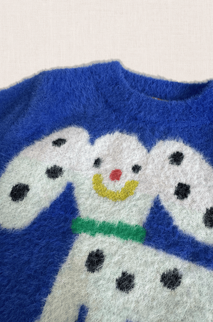 Blue Dog Knit Jumper