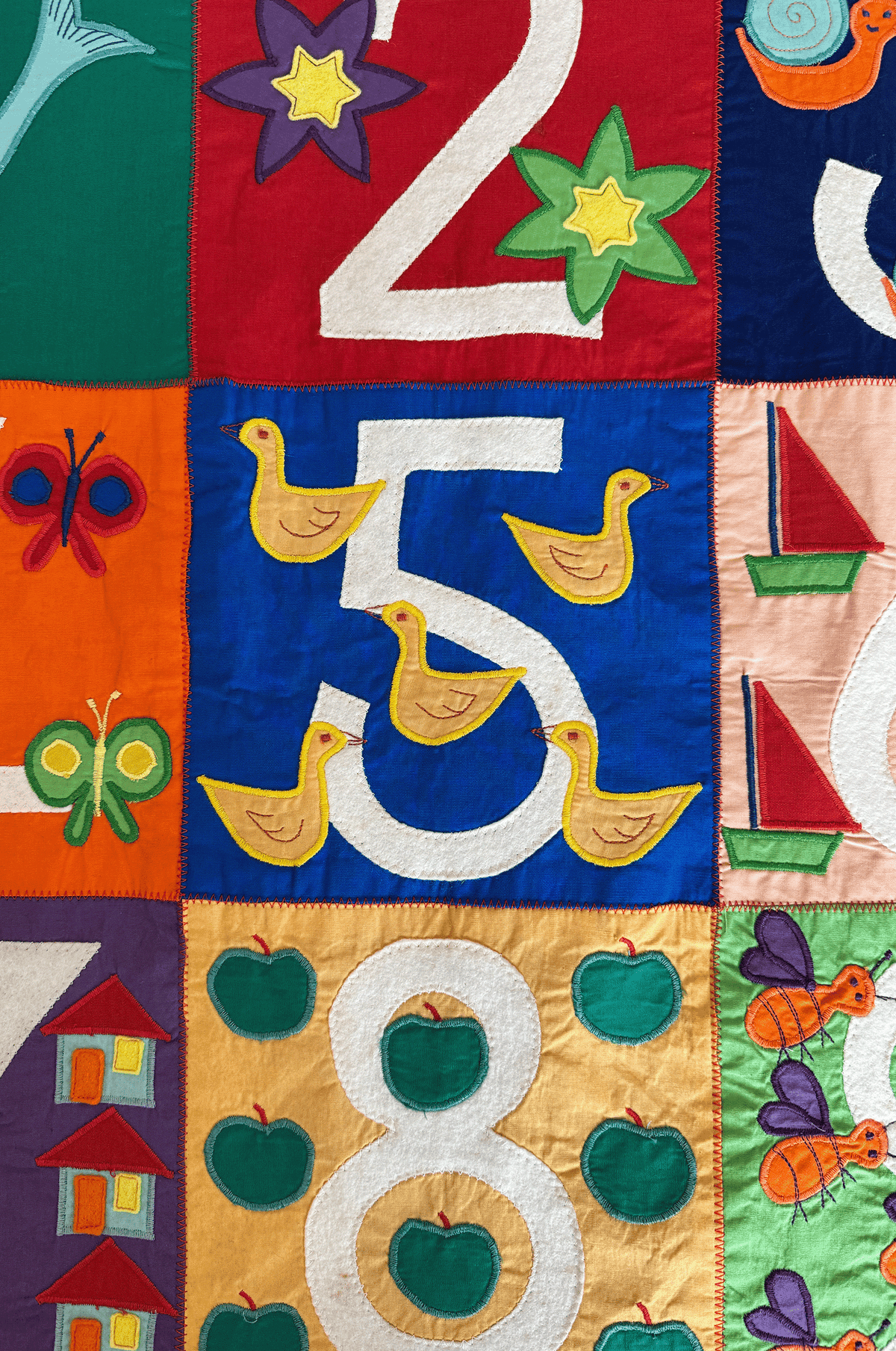 Number Patchwork Wall Hanging