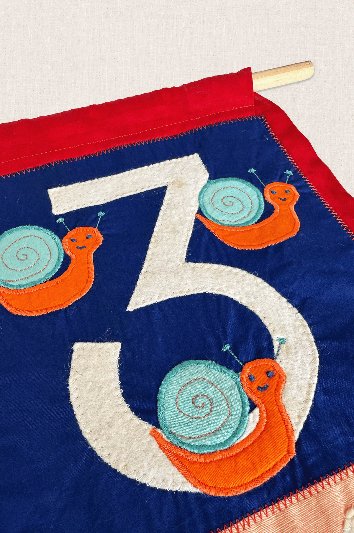 Number Patchwork Wall Hanging