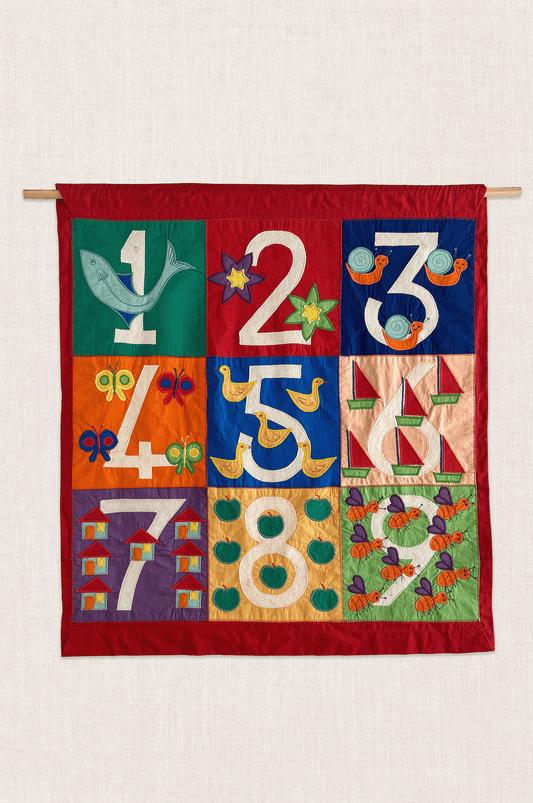 Number Patchwork Wall Hanging