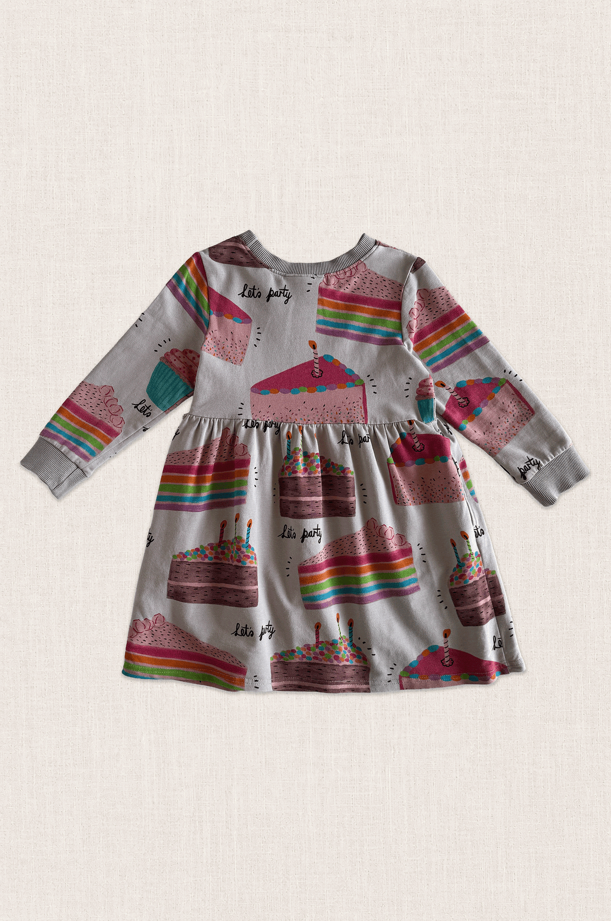 Let's Party Cake Print Dress