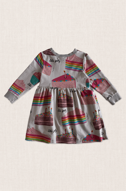 Let's Party Cake Print Dress