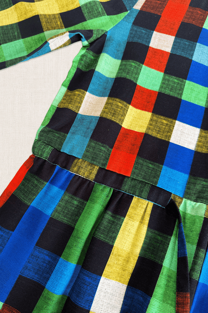 Multicolour Check Playsuit