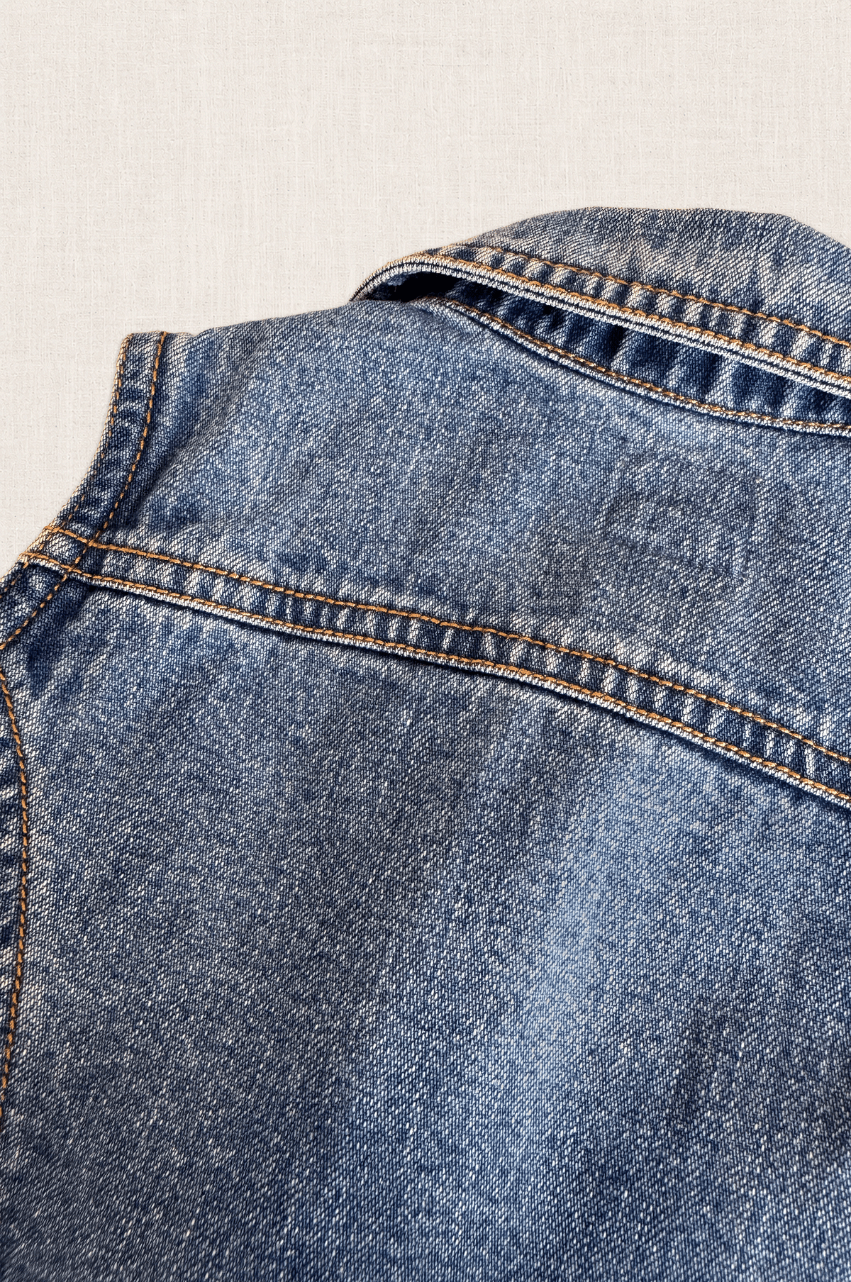 Denim Buttoned Vest