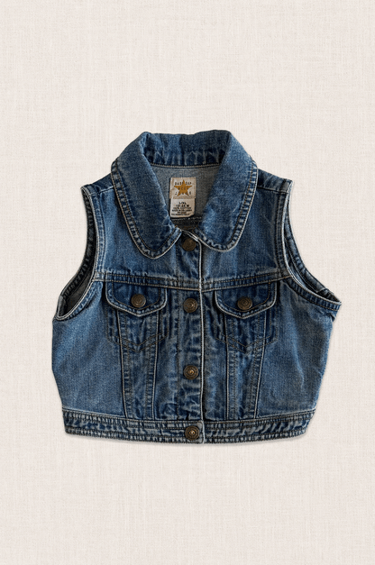 Denim Buttoned Vest