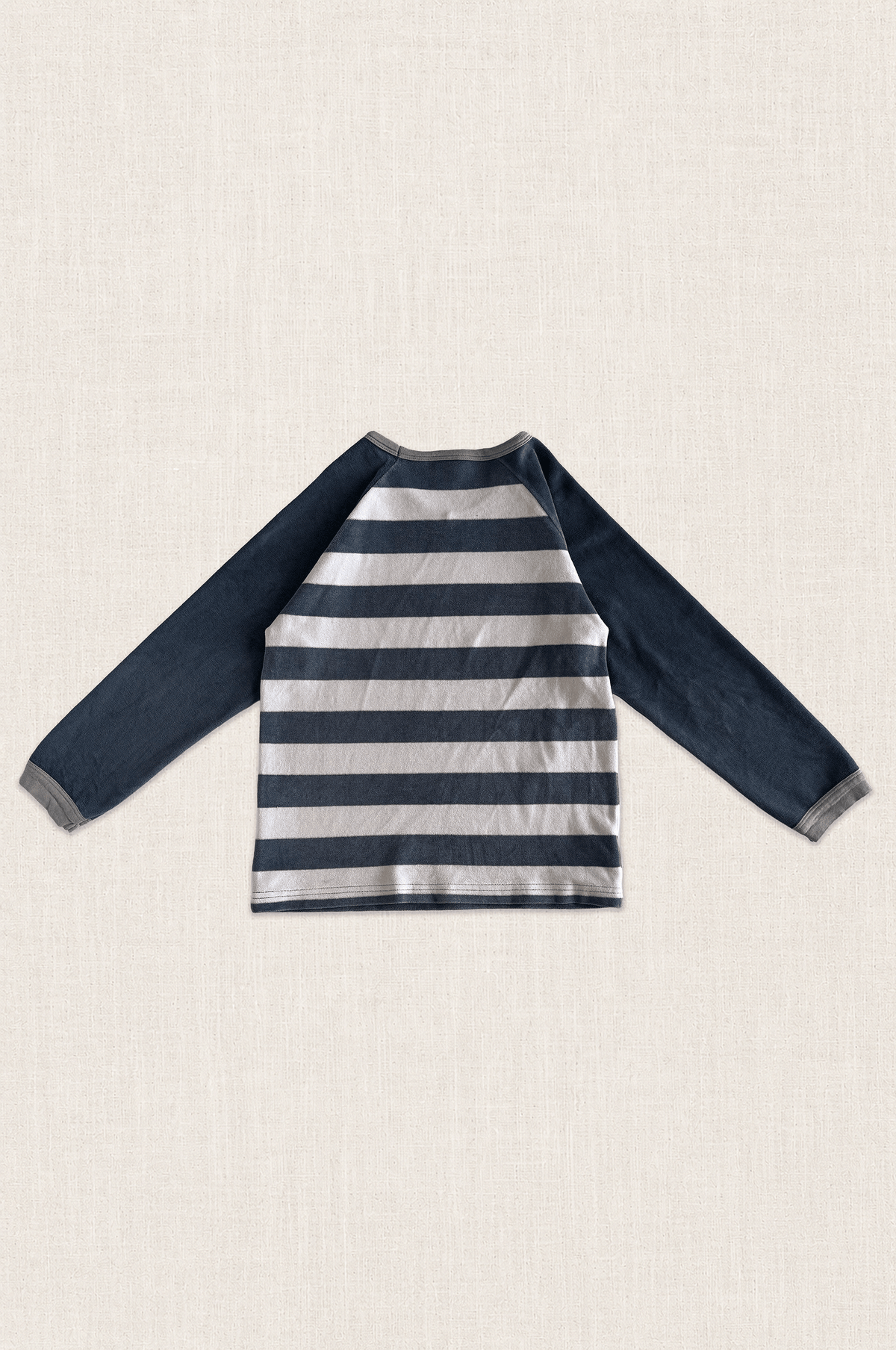 Stripe Velour Long Sleeve Top