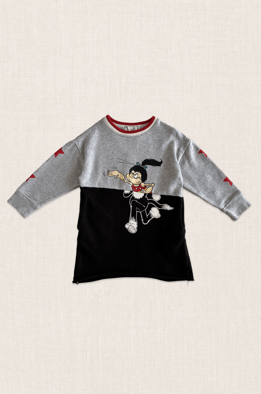 Dinah Mo Graphic Sweatshirt Dress