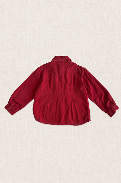 Ruffle Corduroy Shirt