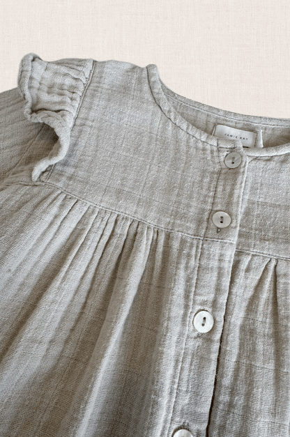 Natural Check Frill Blouse