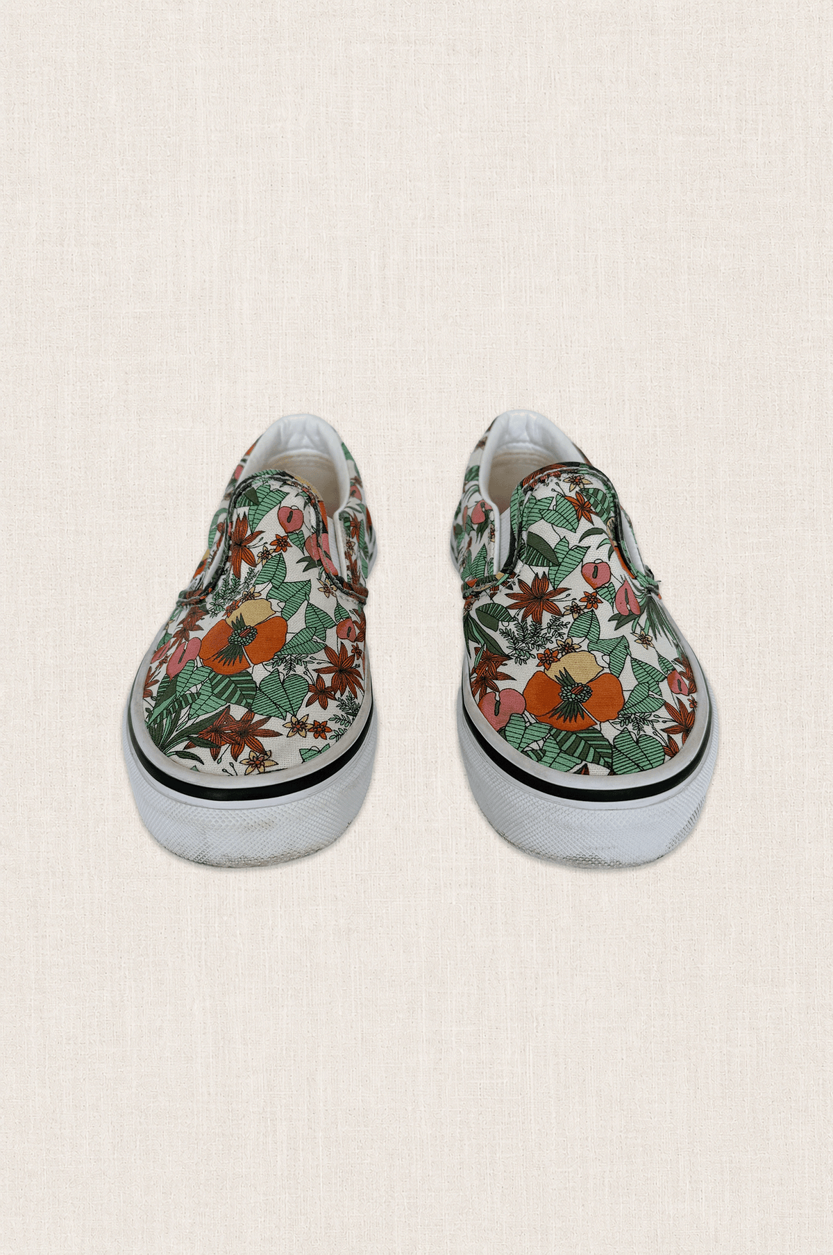 Floral Slip On Sneakers