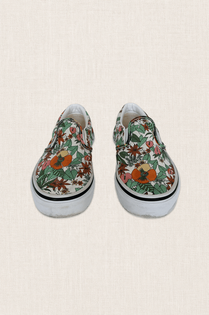 Floral Slip On Sneakers