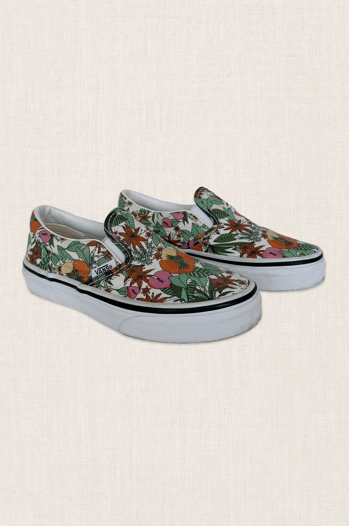 Floral Slip On Sneakers