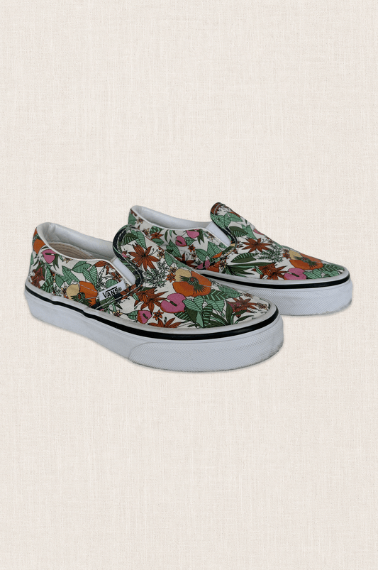 Floral Slip On Sneakers