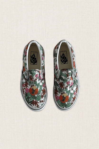 Floral Slip On Sneakers