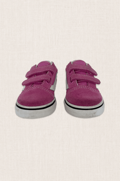 Pink Suede & Canvas Sneakers
