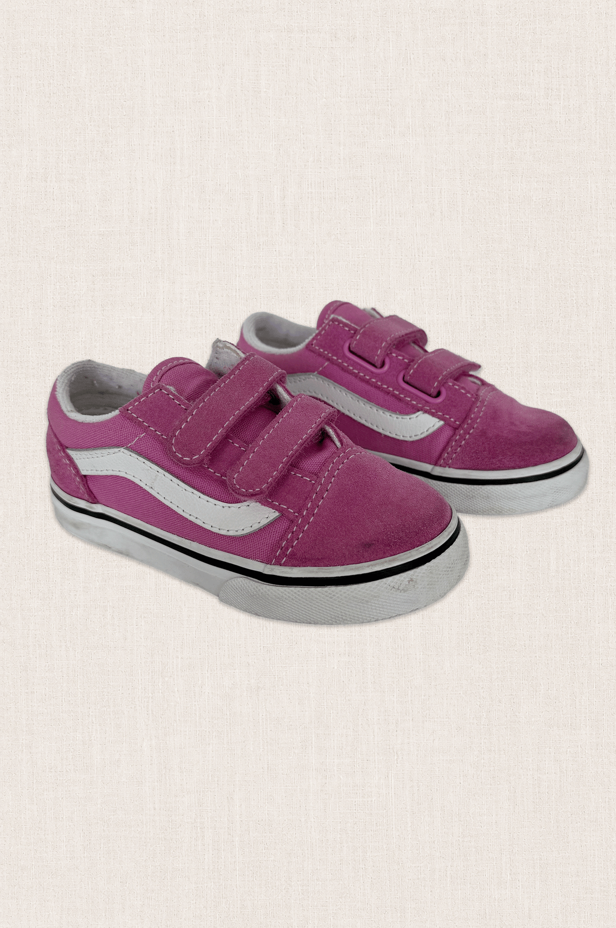 Pink Suede & Canvas Sneakers