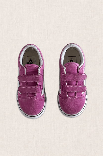 Pink Suede & Canvas Sneakers